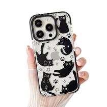 Capa branca para iPhone 16 Pro Max de 6,9" transparente em TPU macio