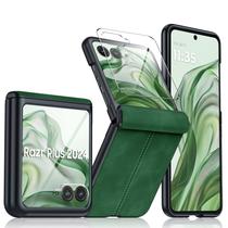 Capa BSNRM para Motorola Razr+ 2024 - Com Protetor de Tela Verde Capa BSNRM para Motorola Razr+ 2024 - Com Protetor de Tela Verde