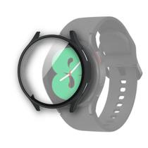 Capa Bumper Com Película Vidro Para Galaxy Watch 4 - Preto