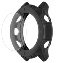 Capa bumper + película compatível com Garmin Forerunner 955 ou 955 Solar