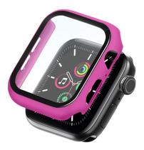 Capa Bumper Película Hprime Para Apple Watch 44mm - Rosa Choque