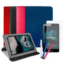 Capa c/ Suporte para Tablet Positivo Twist Tab + Película + Caneta Touch