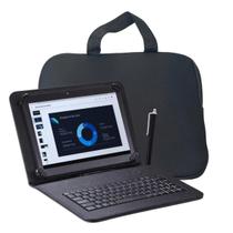 Capa c/ Teclado 7 Polegadas M7 p/ Tablet + Bolsa Case Luva kit trabalho