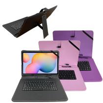 Capa c/Teclado Embutido para Tablet 10" Galaxy Tab S6 Lite - Teclado Integrado e Proteção Completa