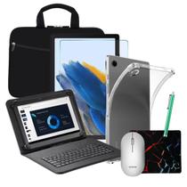 Capa c/ Teclado + Mouse Bluetooth p/ Tablet Galaxy Tab A8 10.5 Polegadas