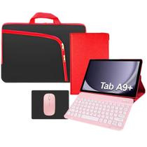 Capa c/ Teclado Mouse Bolsa transporte p/ Tablet samsung A9 Plus X210 X216 Kit Completo