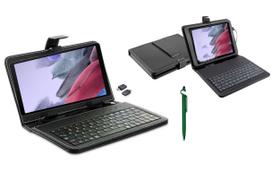 Capa c/ Teclado p/ Tablet Samsung Galaxy A7 Lite 8.7 T220 T225 T290 T295 + Caneta OTG