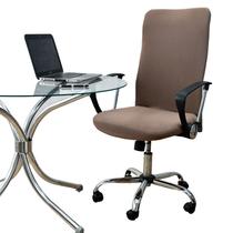 Capa Cadeira Escritorio Presidente Spandex Chocolate