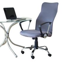 Capa Cadeira Escritorio Presidente Spandex Cinza Escuro Luxo - Charme do Detalhe