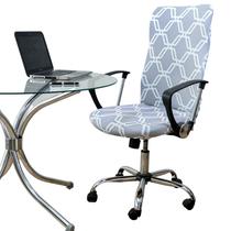 Capa Cadeira Escritorio Presidente Spandex Geo Exclusiva - Charme do Detalhe