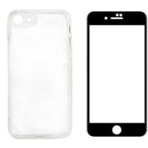 Capa Capinha Acrílica Para iPhone 8 + Película De Vidro 3d