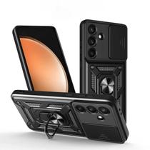 Capa Capinha Anel Armor Para Samsung Galaxy S25 FE Cor:Preto