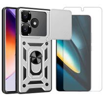 Capa Capinha Anel Para Xiaomi Poco F6 5G + Pelicula Hidrogel