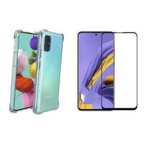 Capa Capinha Anti choque Samsung Galaxy A71 + Película de Vidro 3D Capa Capinha Anti choque Samsung Galaxy A71 + Película de Vidro 3D