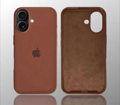 Capa Capinha Anti Impacto Aveludada Colorida e Película Para iPhone 17
