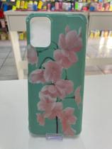 Capa Capinha Anti-Impacto Celular Motorola Moto G9 Plus Flores