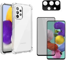 Capa Capinha Anti Impacto Compatível Com Samsung Galaxy A33 5G + Película Privacidade 3D + Película de Câmera - Hard Glass Store
