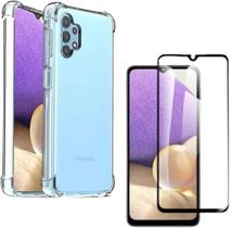 Capa Capinha Anti Impacto e Película de Vidro 3D Para Galaxy A32 5G Tela De 6,5 Polegadas