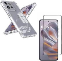 Capa Capinha Anti Impacto e Película Premium de Vidro 3D Compatível Com Moto Edge 50 NEO 5G