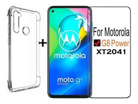 Capa Capinha Anti Impacto Moto G8 Power + Pelicula de Vidro 9D 9H