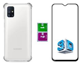 Capa Capinha Anti Impacto Para Galaxy M21s + Pelicula 3d