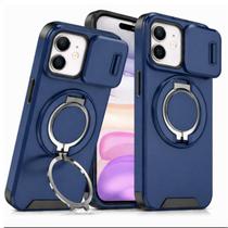 Capa Capinha Anti Impacto Para iPhone 12 Proteção Câmera Suporte Anel Cor:Preto Capa Capinha Anti Impacto Para iPhone 12 Proteção Câmera Suporte Anel Cor:Preto