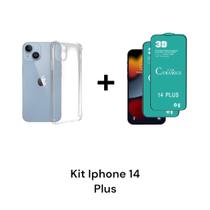 Capa Capinha Anti Impacto Para Iphone 14 PLUS + 2UN Películas De Cerâmica 9D