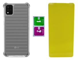 Capa Capinha Anti Impacto Para LG K42 K52 K62 + Pelicula Gel