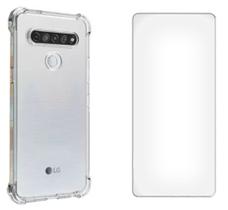 Capa Capinha Anti Impacto Para LG K61 Case + Pelicula Vidro Capa Capinha Anti Impacto Para LG K61 Case + Pelicula Vidro