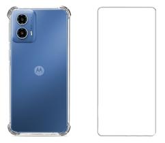 Capa Capinha Anti Impacto Para Moto G34 + Pelicula Vidro