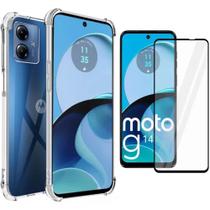 Capa Capinha Anti Impacto + Película 3d Compatível com Motorola Moto G14
