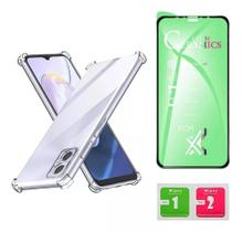 Capa Capinha Anti Impacto + Película 3D Para Moto E22