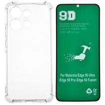 Capa Capinha Anti Impacto + Pelicula Ceramica 9d Para Motorola Moto Edge 50 Pro