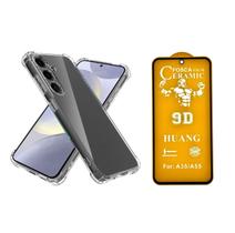 Capa Capinha Anti Impacto + Película Cerâmica Fosca 9d Para Samsung A55 - CCS