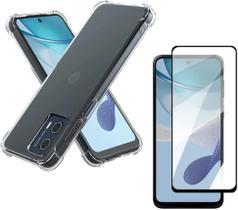Capa Capinha Anti Impacto + Película de Cerâmica 9D Compatível Com Motorola Moto G53
