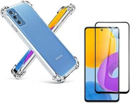 Capa Capinha Anti Impacto + Película de Cerâmica 9D Compatível Com Samsung Galaxy M52