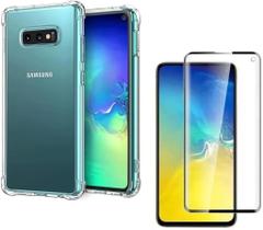 Capa Capinha Anti Impacto + Película de Cerâmica 9D Compatível Com Samsung Galaxy S10e