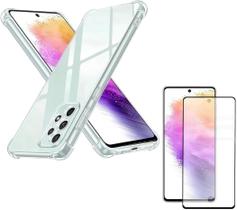 Capa Capinha Anti Impacto + Película de Vidro 3D Para Galaxy A73 Tela De 6,7 Polegadas