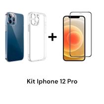 Capa Capinha Anti Impacto + Película De Vidro 3D Para Iphone 12 PRO Capa Capinha Anti Impacto + Película De Vidro 3D Para Iphone 12 PRO