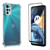 Capa Capinha Anti Impacto + Pelicula de vidro 3d Para Motorola Moto G22