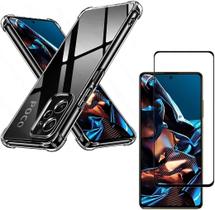 Capa Capinha Anti Impacto + Película de Vidro 3D Para Poco X5 Pro Tela De 6,67 Polegadas