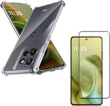 Capa Capinha Anti Impacto + Película Premium 3D de Vidro Temperado Compatível Com Motorola Moto G56 Capa Capinha Anti Impacto + Película Premium 3D de Vidro Temperado Compatível Com Motorola Moto G56