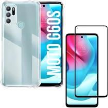 Capa Capinha Anti Impacto + Película Premium 9D Cerâmica Para Moto G60s Tela De 6,8 Polegadas