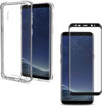 Capa Capinha Anti Impacto + Película Premium Cerâmica 9D Samsung Galaxy S8+ Plus Tela 6.2