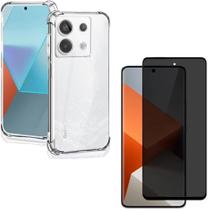 Capa Capinha Anti Impacto + Película Privacidade 3D Compatível Com Poco X6 5G