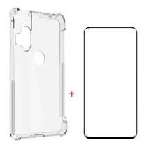 Capa Capinha Anti Impacto + Pelicula Vidro 3d Para Motorola One Hyper