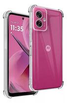 Capa Capinha Anti Impacto Transparente e Película 3D Para Motorola G55
