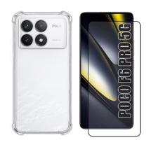 Capa Capinha Anti Impacto Transparente e Película Para Xiaomi Poco F6 Pro Capa Capinha Anti Impacto Transparente e Película Para Xiaomi Poco F6 Pro