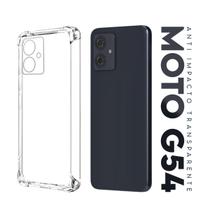 Capa Capinha Anti Impacto Transparente + Película De Ceramica Fosca Para Moto G54 Xt2343 6.5