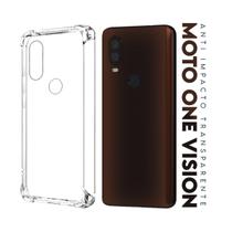 Capa Capinha Anti Impacto Transparente + Película De Ceramica Para Moto One Vision Xt1970 6.3 Capa Capinha Anti Impacto Transparente + Película De Ceramica Para Moto One Vision Xt1970 6.3